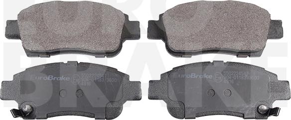 Eurobrake 5502224547 - Тормозные колодки, дисковые, комплект abcparts.ee