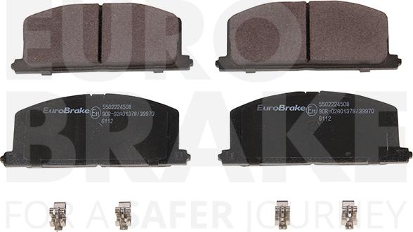 Eurobrake 5502224508 - Тормозные колодки, дисковые, комплект abcparts.ee