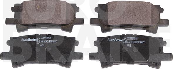 Eurobrake 55022245101 - Тормозные колодки, дисковые, комплект abcparts.ee
