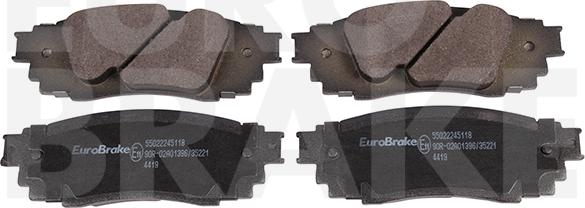 Eurobrake 55022245118 - Тормозные колодки, дисковые, комплект abcparts.ee