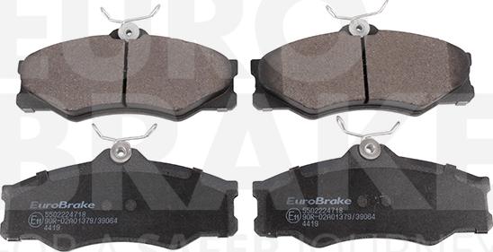 Eurobrake 5502224718 - Тормозные колодки, дисковые, комплект abcparts.ee