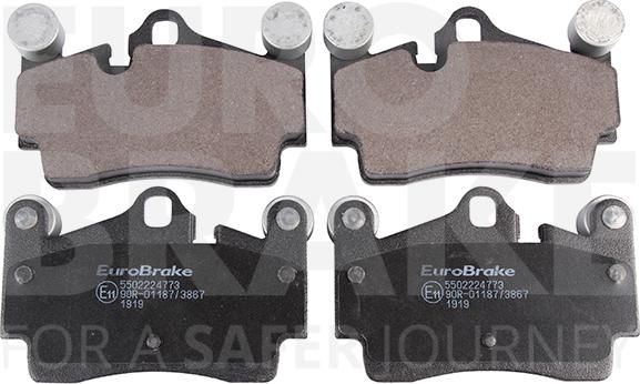 Eurobrake 5502224773 - Тормозные колодки, дисковые, комплект abcparts.ee
