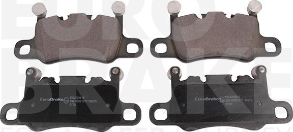 Eurobrake 5502225619 - Тормозные колодки, дисковые, комплект abcparts.ee
