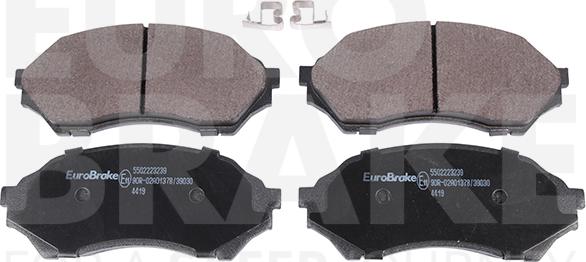 Eurobrake 5502223239 - Тормозные колодки, дисковые, комплект abcparts.ee
