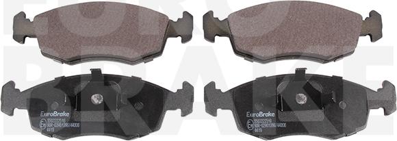 Eurobrake 5502222516 - Тормозные колодки, дисковые, комплект abcparts.ee