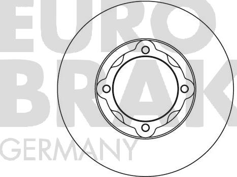 Eurobrake 5815203001 - Тормозной диск abcparts.ee