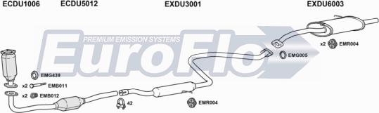 EuroFlo DUGRAM15 1001B - Система выпуска ОГ abcparts.ee