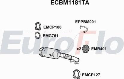 EuroFlo ECBM1181TA - Катализатор abcparts.ee