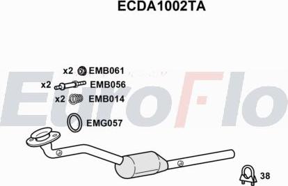 EuroFlo ECDA1002TA - Катализатор abcparts.ee