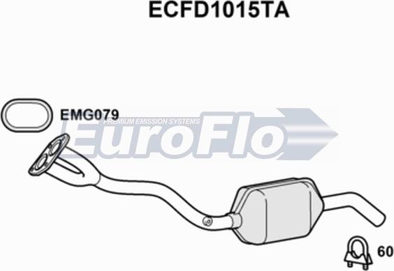 EuroFlo ECFD1015TA - Катализатор abcparts.ee