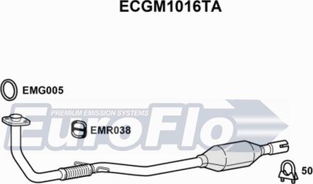 EuroFlo ECGM1016TA - Катализатор abcparts.ee