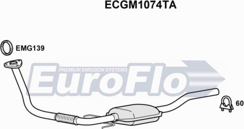 EuroFlo ECGM1074TA - Катализатор abcparts.ee