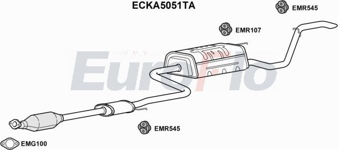 EuroFlo ECKA5051TA - Катализатор abcparts.ee