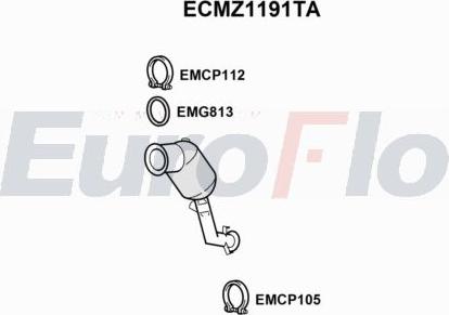 EuroFlo ECMZ1191TA - Катализатор abcparts.ee