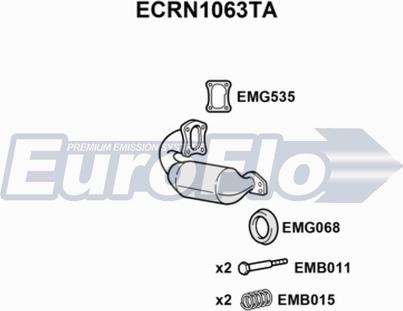 EuroFlo ECRN1063TA - Катализатор abcparts.ee