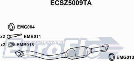 EuroFlo ECSZ5009TA - Катализатор abcparts.ee