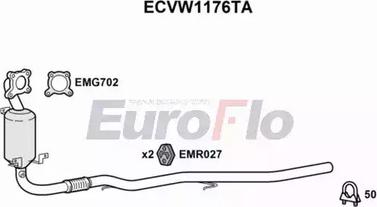 EuroFlo ECVW1176TA - Катализатор abcparts.ee