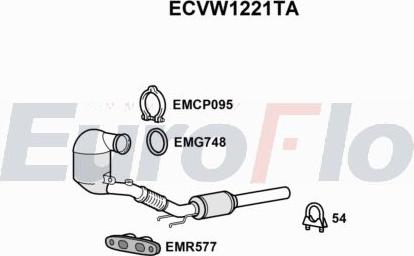 EuroFlo ECVW1221TA - Катализатор abcparts.ee