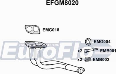 EuroFlo EFGM8020 - Труба выхлопного газа abcparts.ee