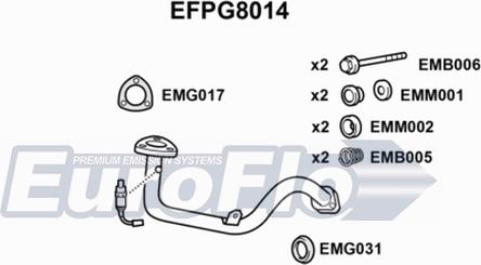 EuroFlo EFPG8014 - Труба выхлопного газа abcparts.ee