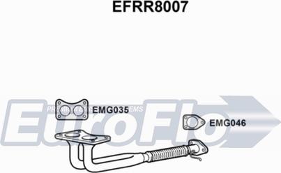 EuroFlo EFRR8007 - Труба выхлопного газа abcparts.ee