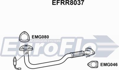EuroFlo EFRR8037 - Труба выхлопного газа abcparts.ee