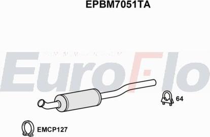 EuroFlo EPBM7051TA - Сажевый / частичный фильтр, система выхлопа ОГ abcparts.ee