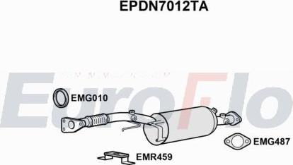 EuroFlo EPDN7012TA - Сажевый / частичный фильтр, система выхлопа ОГ abcparts.ee