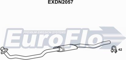 EuroFlo EXDN2057 - Труба выхлопного газа abcparts.ee