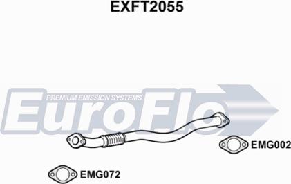 EuroFlo EXFT2055 - Труба выхлопного газа abcparts.ee