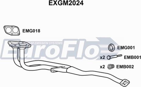 EuroFlo EXGM2024 - Труба выхлопного газа abcparts.ee