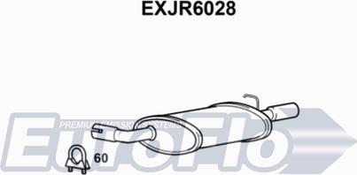 EuroFlo EXJR6028 - Глушитель выхлопных газов, конечный abcparts.ee