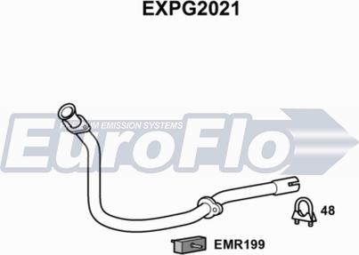 EuroFlo EXPG2021 - Труба выхлопного газа abcparts.ee