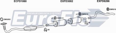 EuroFlo FDTRA24D 7004A - Система выпуска ОГ abcparts.ee