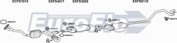 EuroFlo FDTRA20 7018D - Система выпуска ОГ abcparts.ee