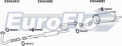 EuroFlo HAPRE16 4001C - Система выпуска ОГ abcparts.ee