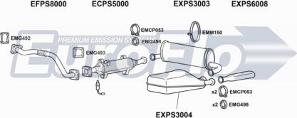 EuroFlo PS91136 5001 - Система выпуска ОГ abcparts.ee
