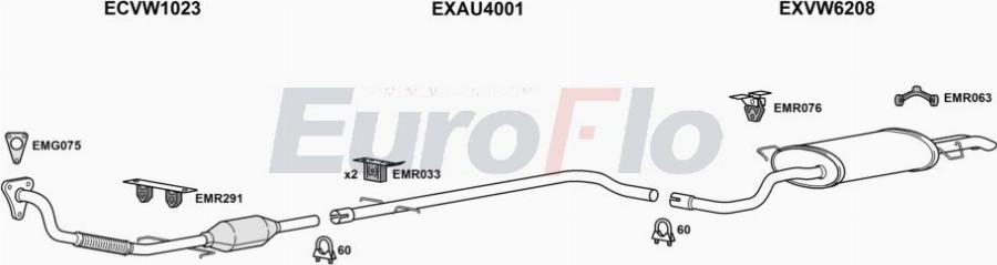 EuroFlo SETOL19D 2001A00 - Система выпуска ОГ abcparts.ee