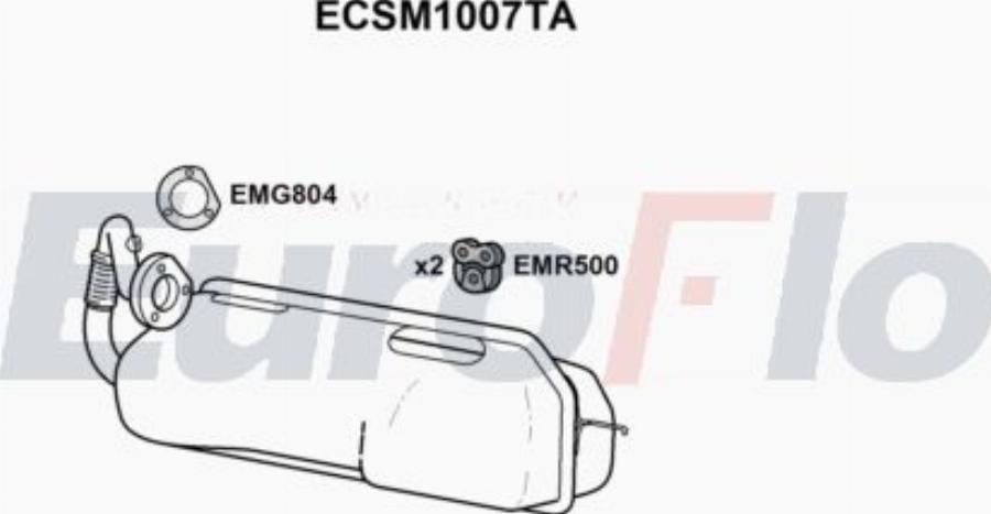 EuroFlo SMFORT08D 4001 - Система выпуска ОГ abcparts.ee