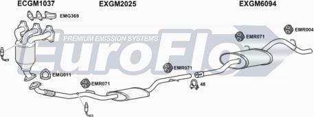 EuroFlo VLAGI10 1001A - Система выпуска ОГ abcparts.ee