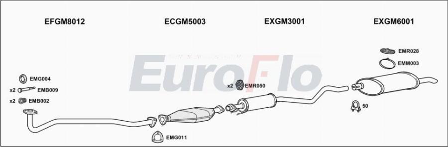 EuroFlo VLAST14 1008A00 - Система выпуска ОГ abcparts.ee