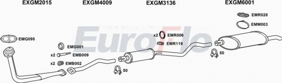 EuroFlo VLAST16D 1004A00 - Система выпуска ОГ abcparts.ee