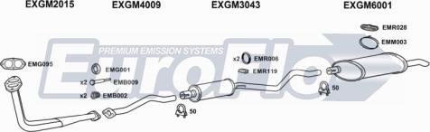 EuroFlo VLAST16D 1004B - Система выпуска ОГ abcparts.ee