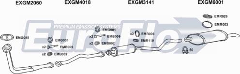 EuroFlo VLAST16D 1004F - Система выпуска ОГ abcparts.ee