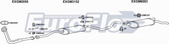 EuroFlo VLCAV16D 1001 - Система выпуска ОГ abcparts.ee