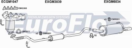 EuroFlo VLCOR14 1011B - Система выпуска ОГ abcparts.ee