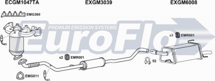 EuroFlo VLCOR14 1011C - Система выпуска ОГ abcparts.ee