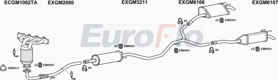 EuroFlo VLVEC22 1008A00 - Система выпуска ОГ abcparts.ee