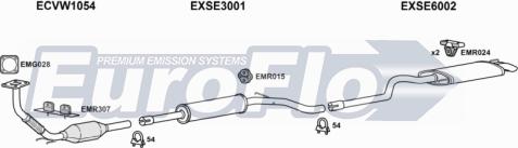 EuroFlo VWCAD19D 7001H - Система выпуска ОГ abcparts.ee