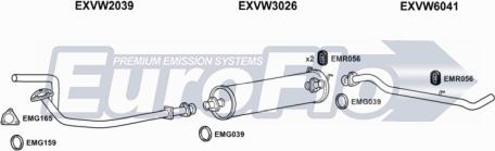 EuroFlo VWLT24D 7001D - Система выпуска ОГ abcparts.ee